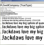 PL Swell Company Font Design